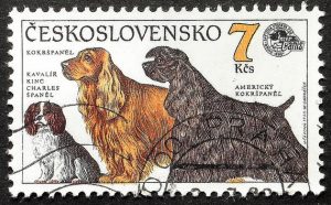 Postage stamp of similar spaniels