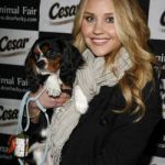 Amanda Bynes and her Cavalier King Charles Spaniel, Charlie