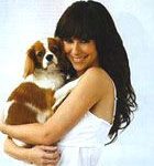 Jennifer Love Hewitt with her Cavalier King Charles Spaniel, Charlie