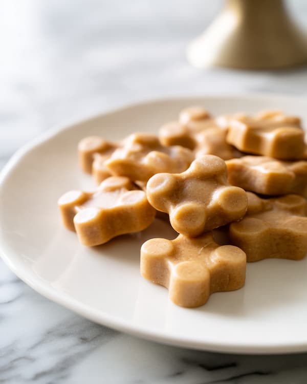Frozen Peanut Butter Banana Dog Treats