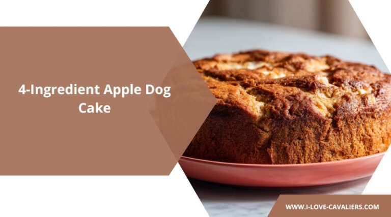 View of 4-Ingredient Apple Dog Cake Recipe