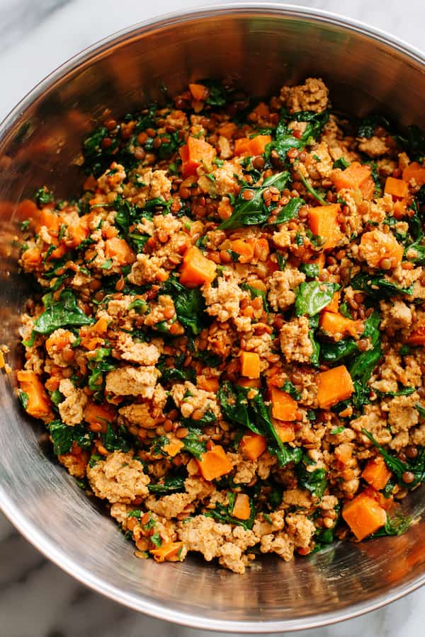 Chicken, Lentil & Sweet Potato Mash